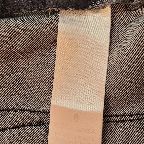 Democracy Ab Technology Skinny Ankle Jeans Women's 8 Denim Mid Rise Dark Wash - Picture 9 of 9